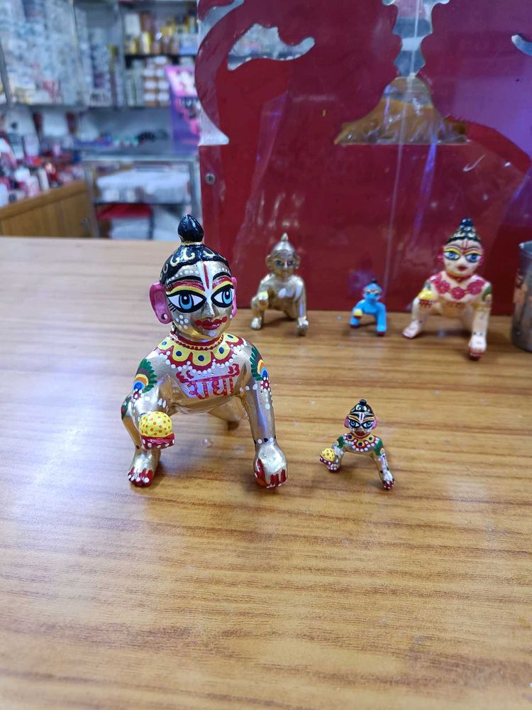 Krishna Idol Set 4 No Laddugopal Complete Makeup