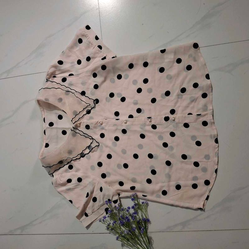 Peach Korean Top