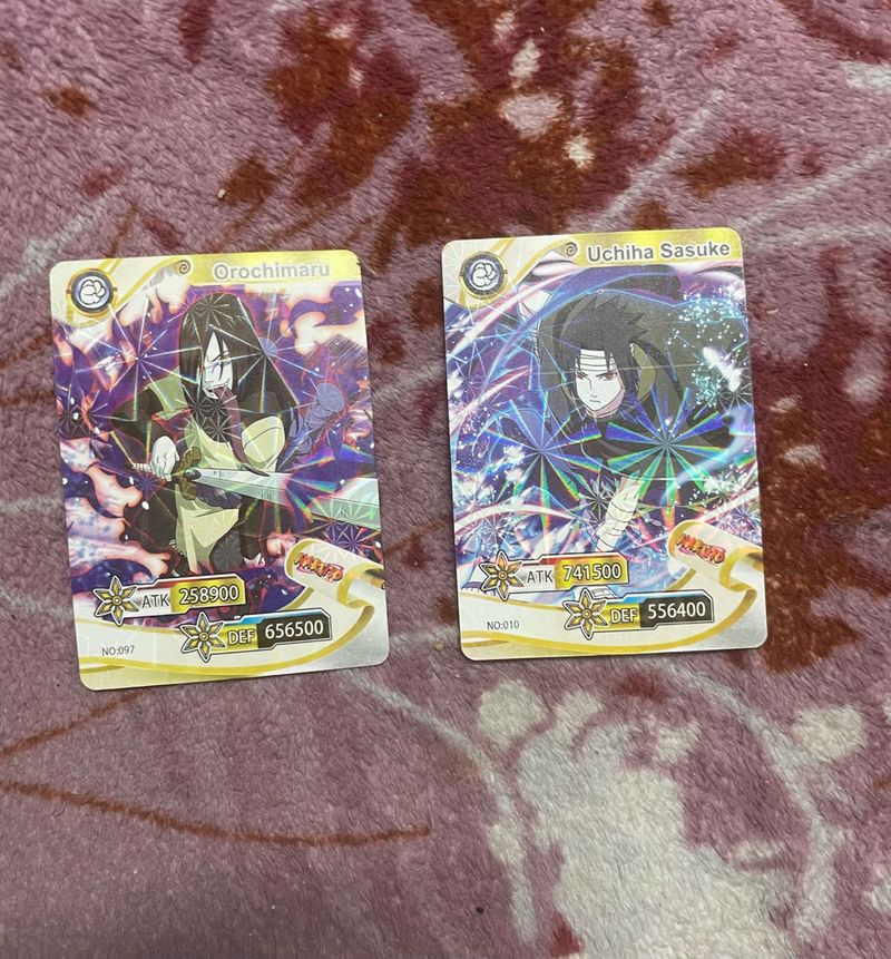 Naruto Cards Sasuke And Orochimaru