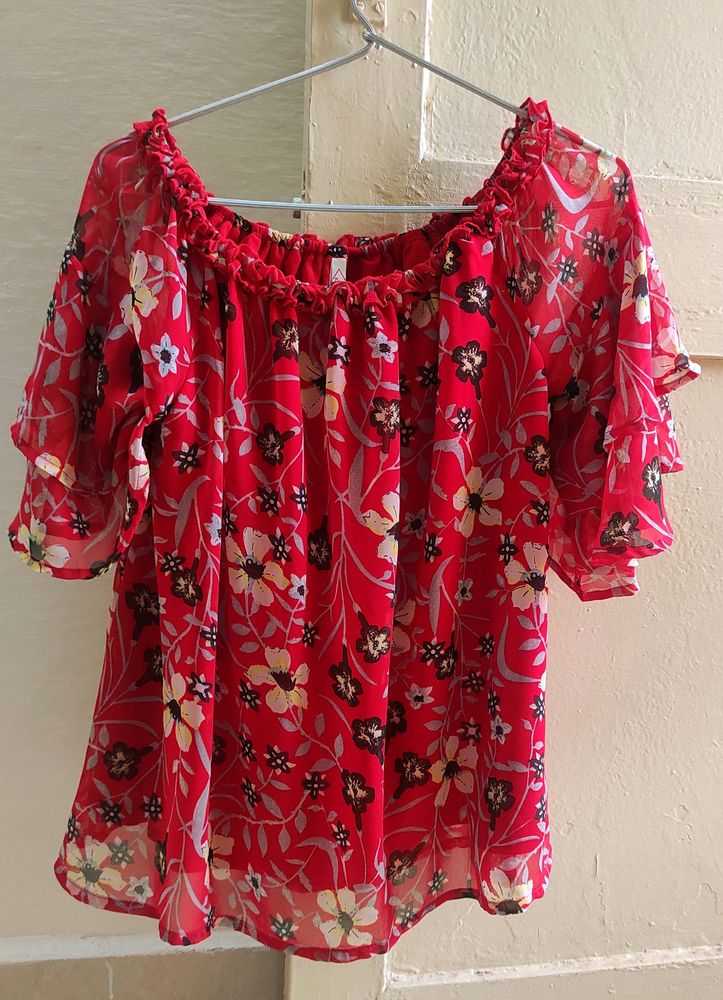 Lee Cooper Casual Bell Sleeve Floral Print Top