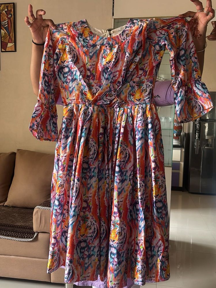 Colorful Printed Dress