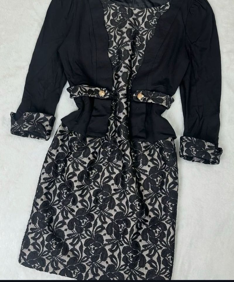 Elegant Black Lace Dress