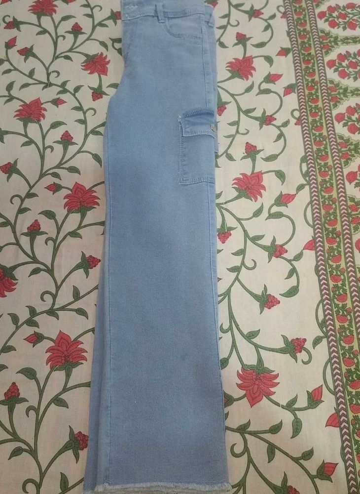 Blue Cargo Pant.