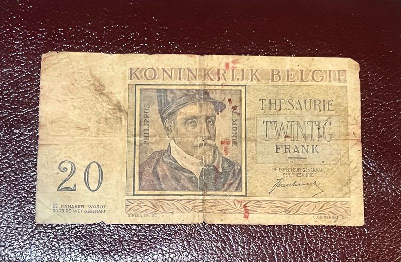 20 Franc Belgium 1950