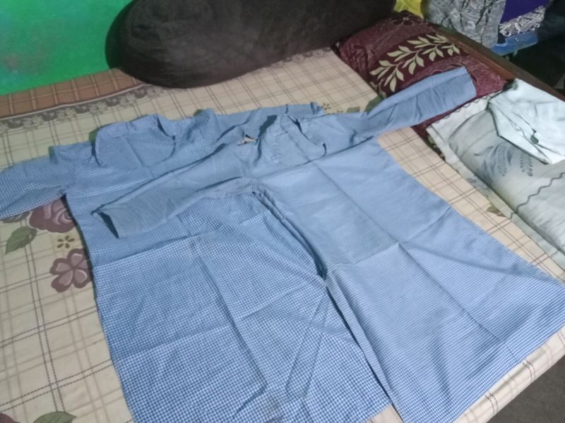 2 Blue &amp;White Check Suit And 1  Salwar 💰🛒⏩SALE