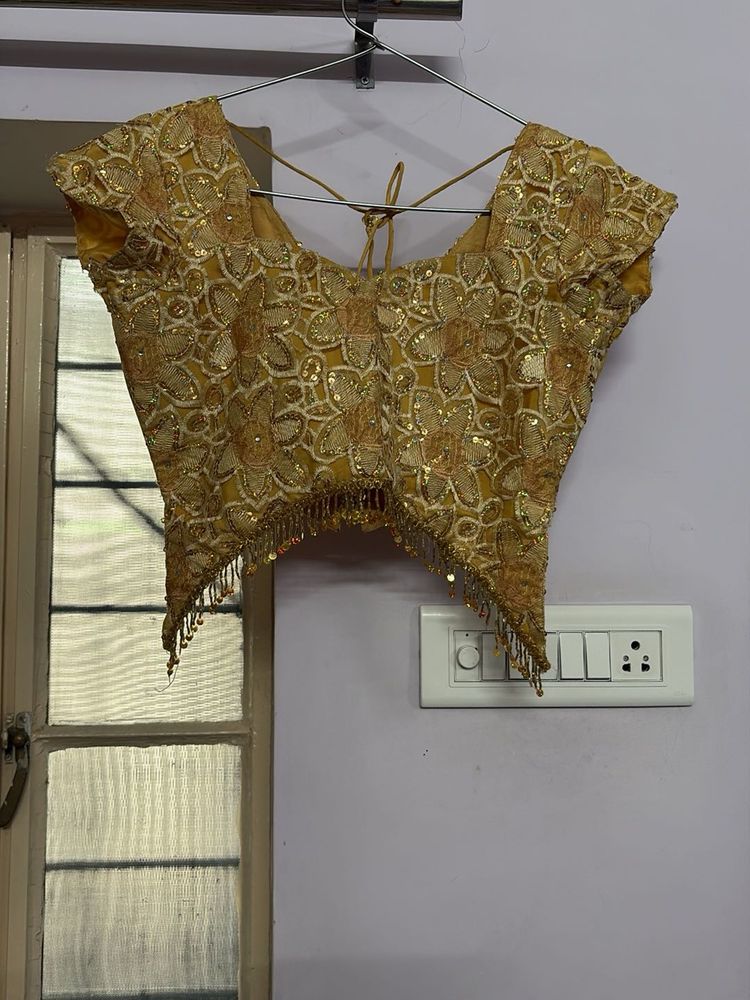 Elegant Gold Sequin lahanga