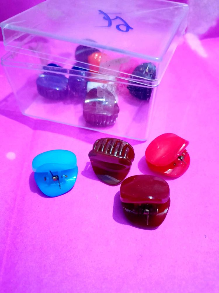 Pach Of12 Mini Hair Claws (Clutcher)
