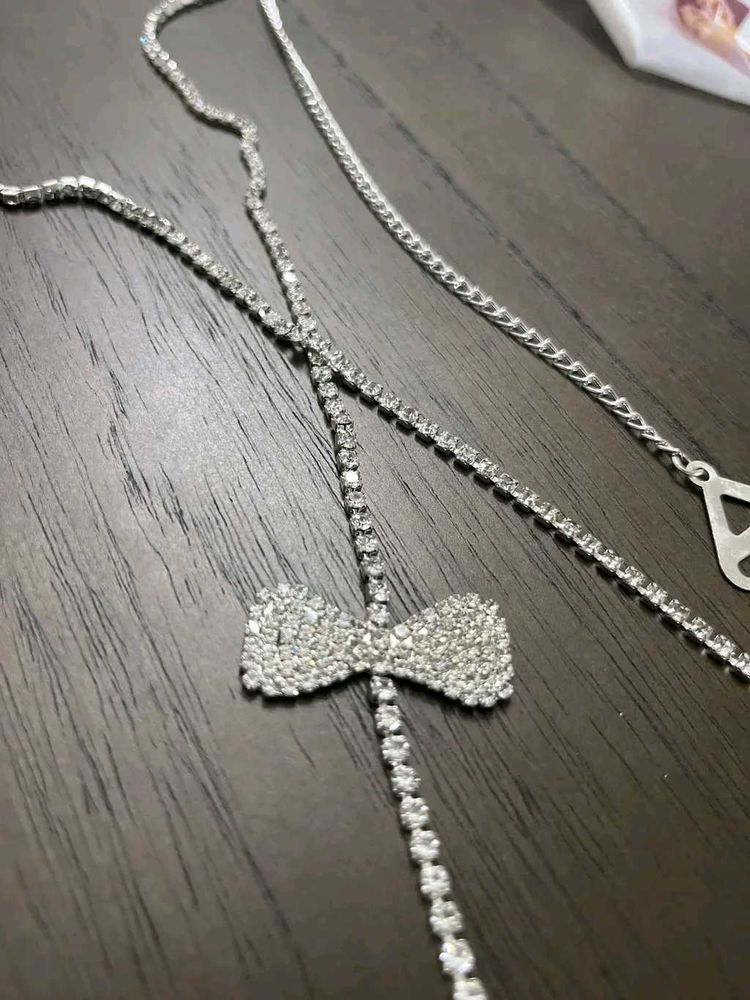 Sparkling Bow Bra Strap
