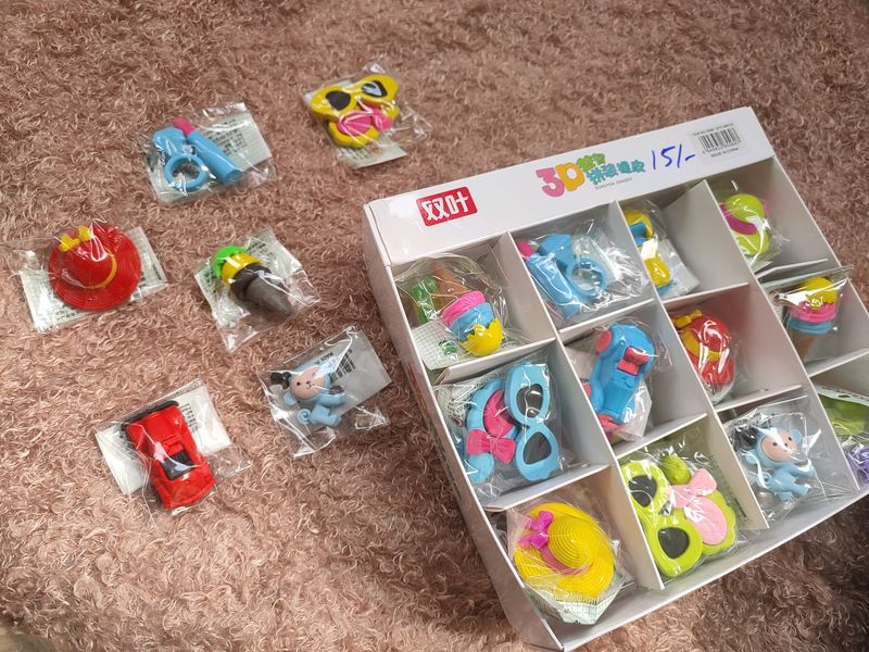 Unique Shaped Erasers