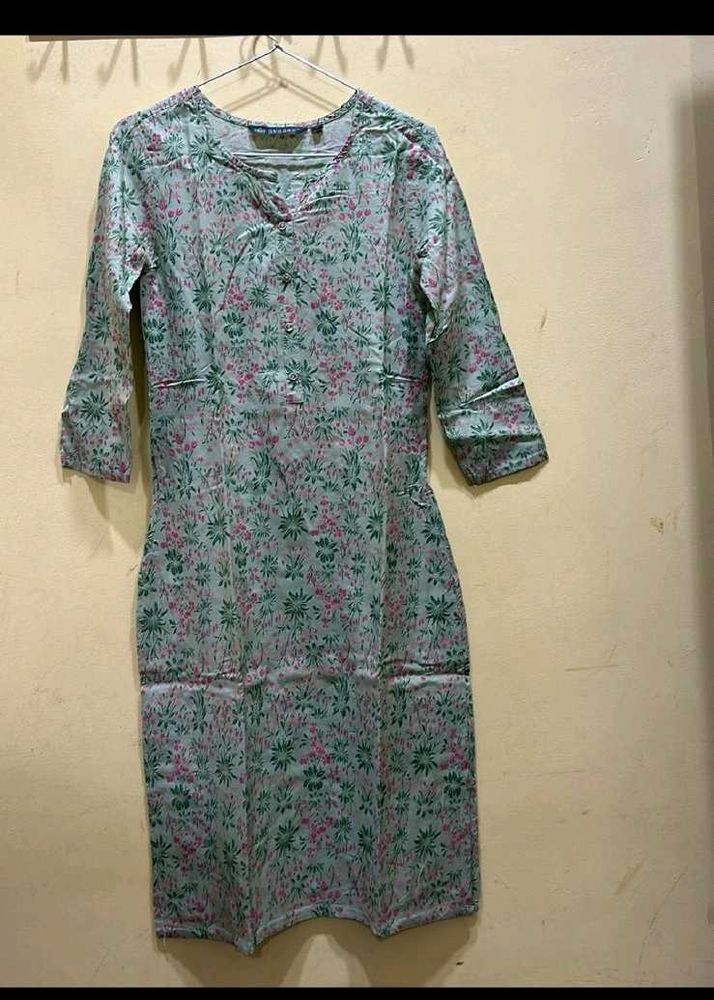 Floral Print Kurta