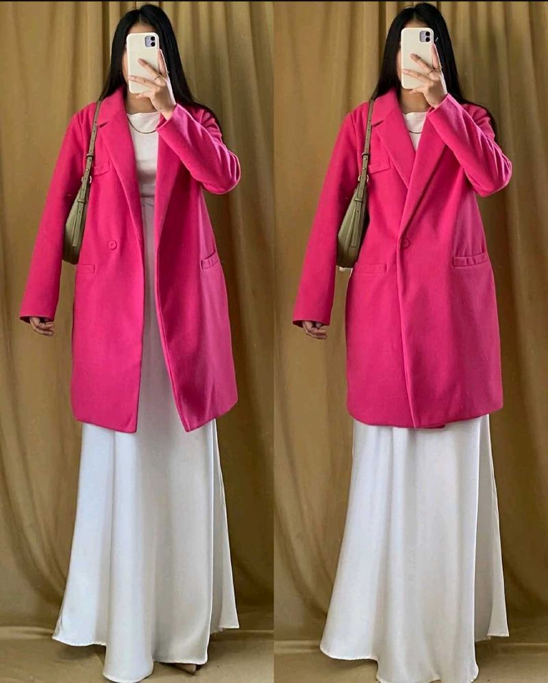 Hot Pink Overcoat/Blazer