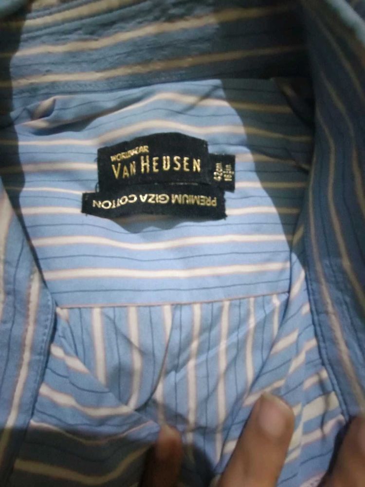 Strip Blue And White Shirt For Men