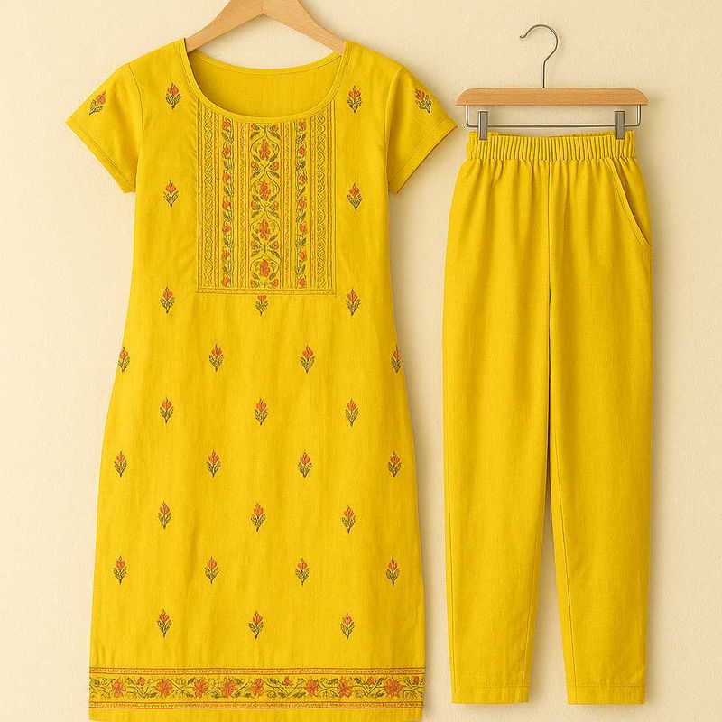 Yellow Kurta Set