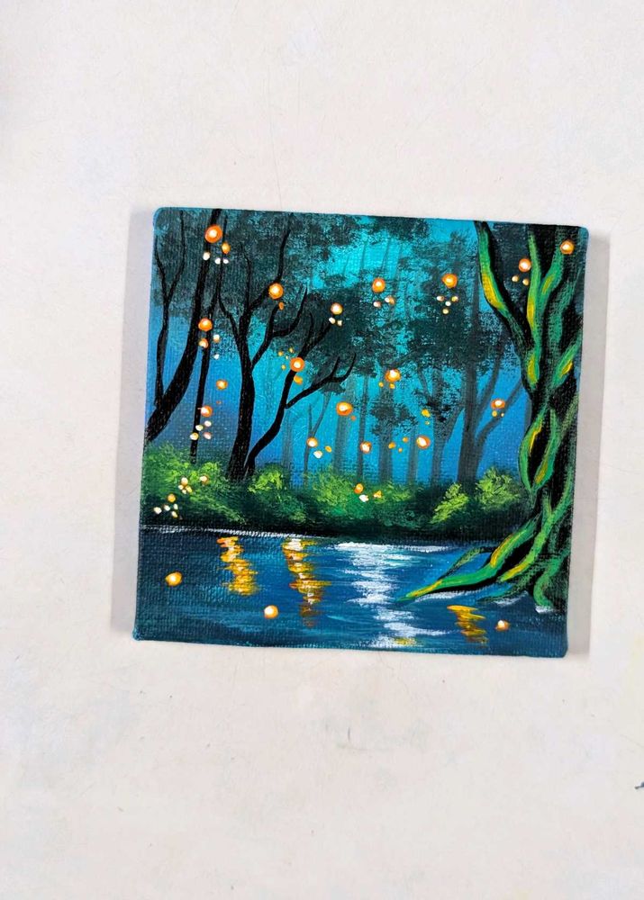 Mini Enchanted Forest Canvas Art Painting