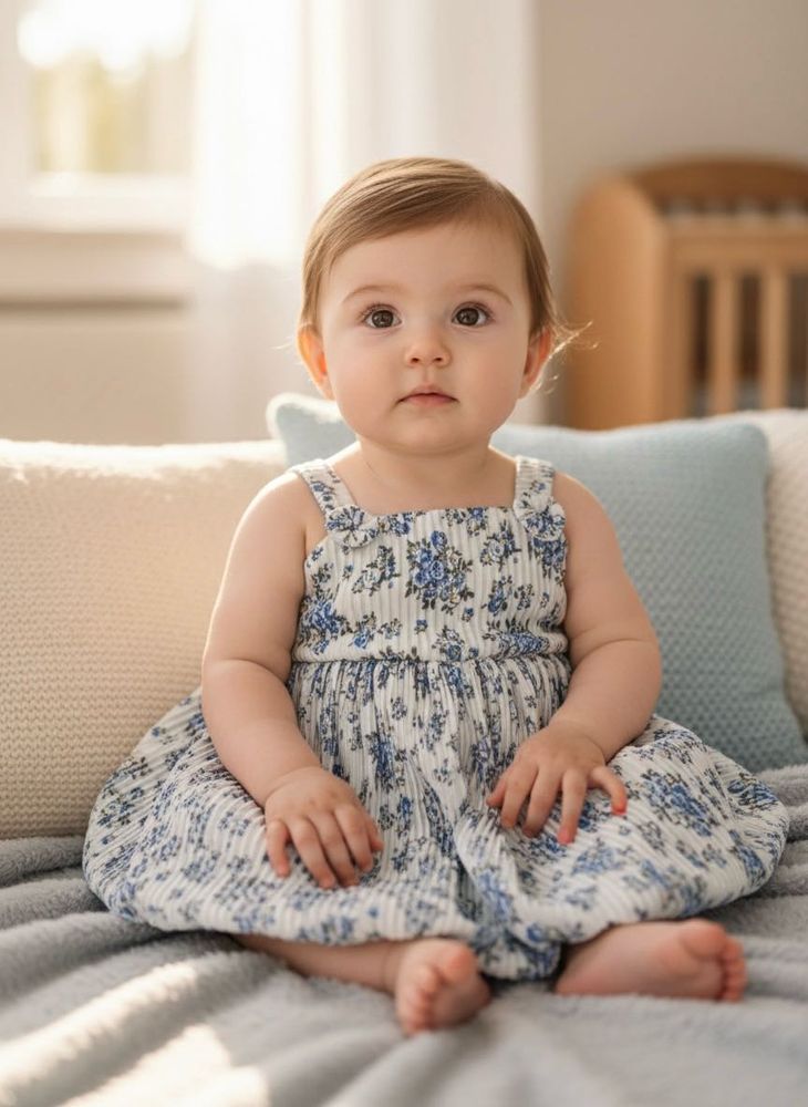 Cute Floral Baby Girl Dress