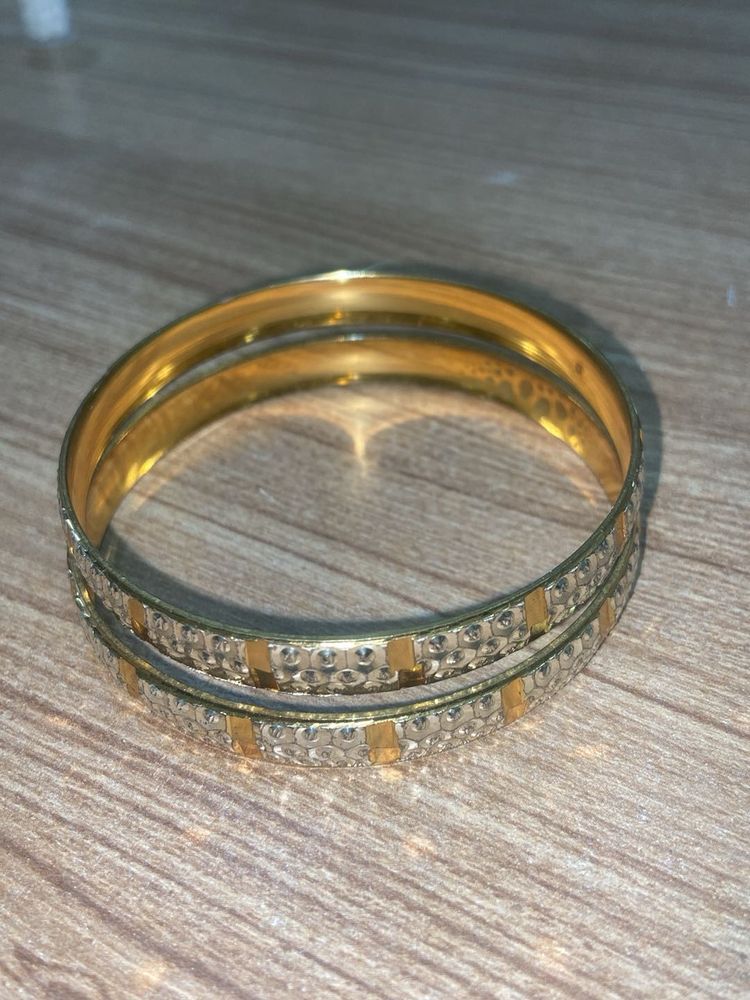 golden artificial bangles