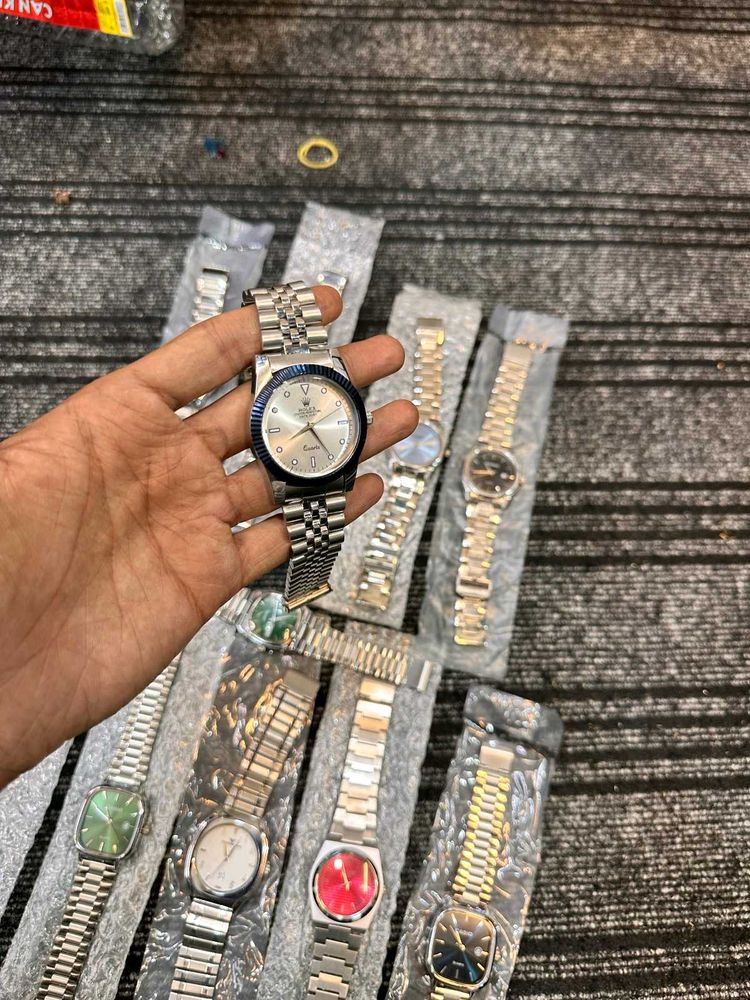 Fluted Bezel Dress Watch