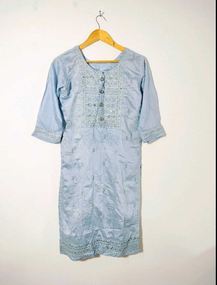 Grey Casual Kurta Set