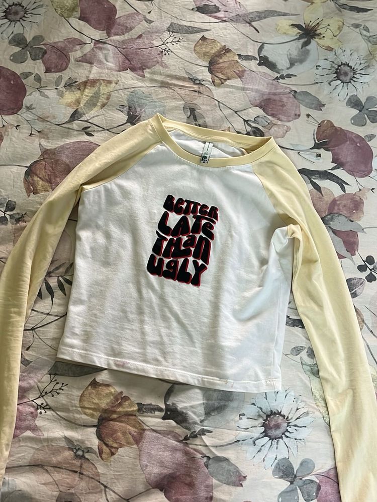 Graphic Print Long Sleeve Top