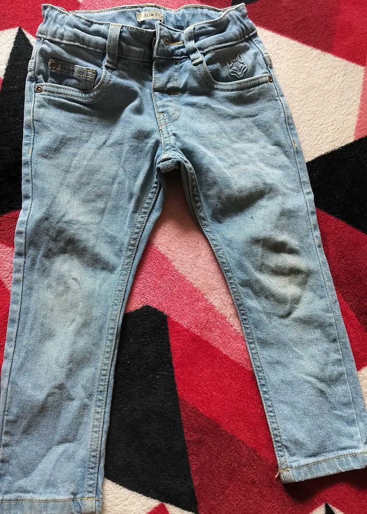 Kids Light Wash Denim Jeans