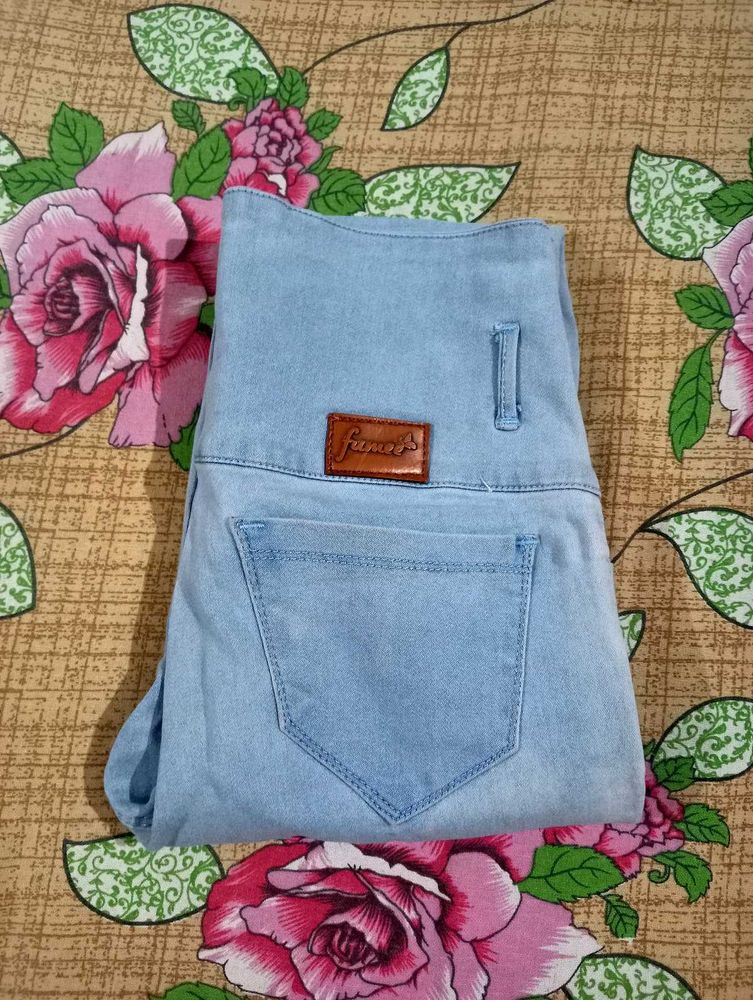 Light Blue Jeans.. Little Fade In Upper Side