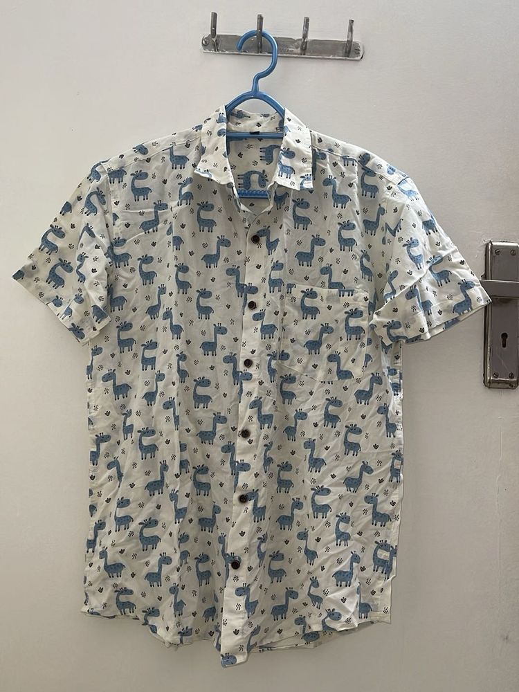 Funky Giraffe Print Shirt