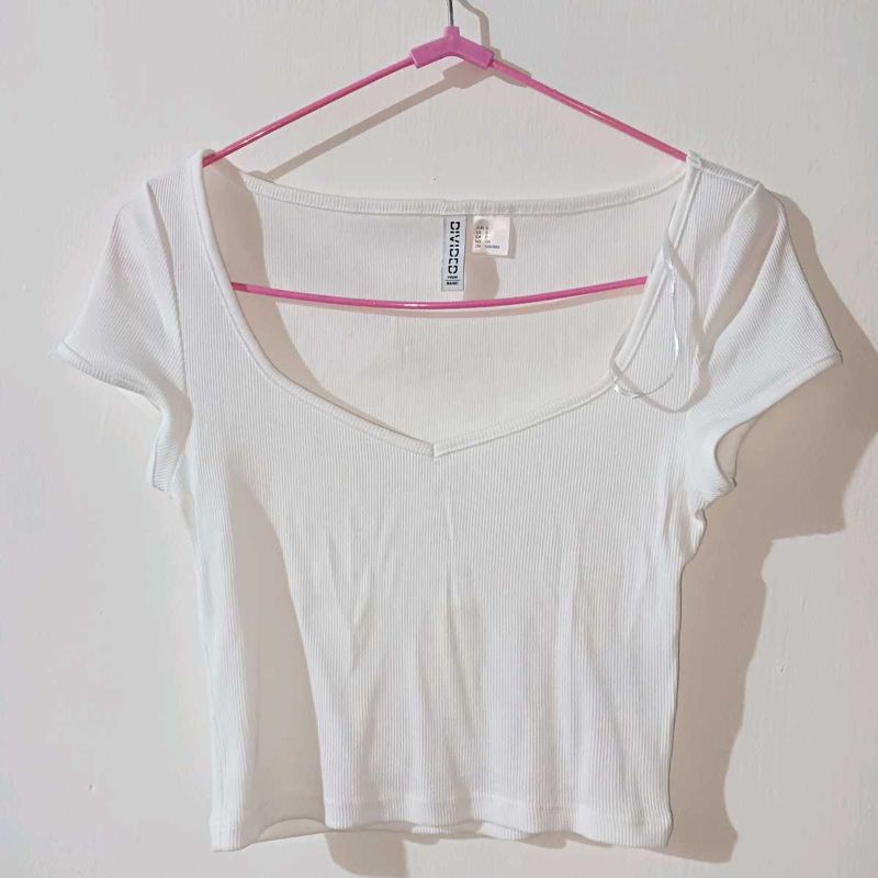 H&amp;M White Croptop