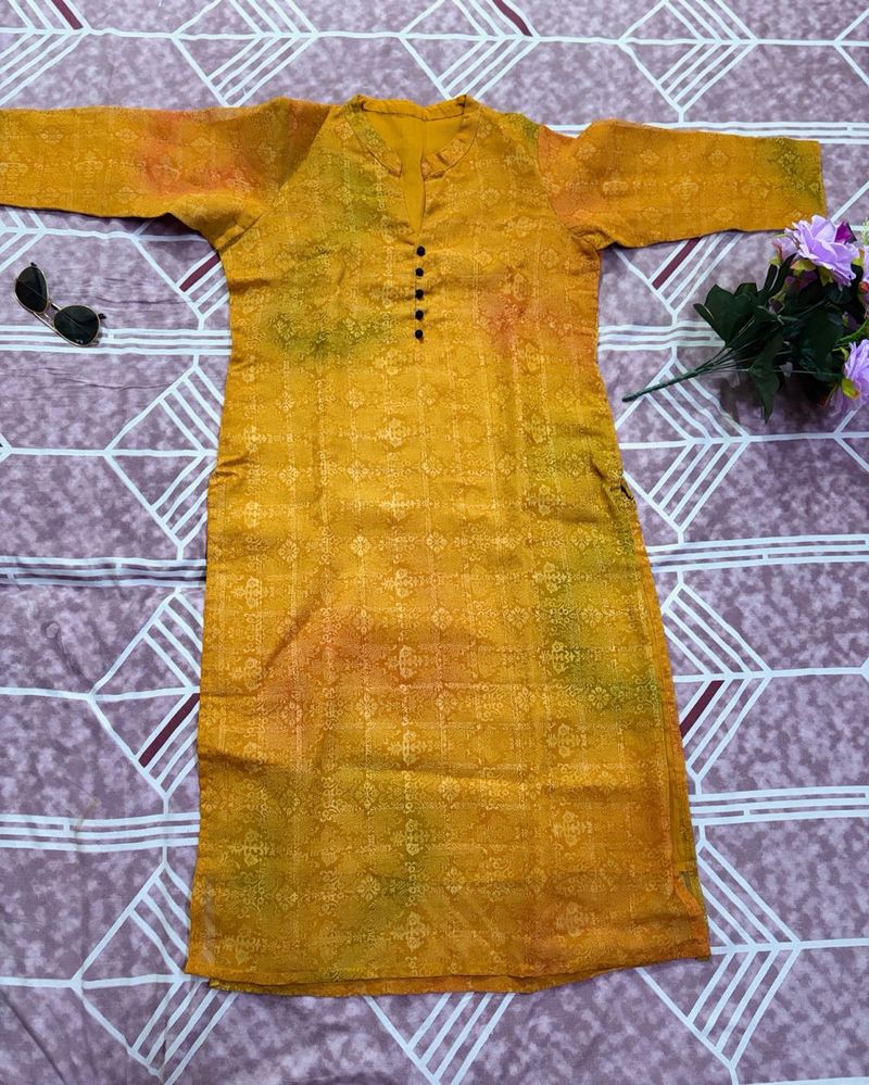 Elegant Yellow Kurta