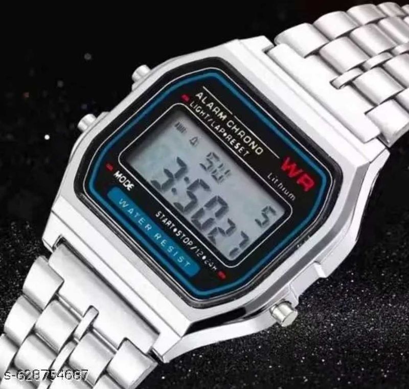 Silver Digital Watch