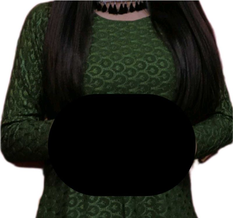 Festive Green Lace Kurti – Ethnic Elegance