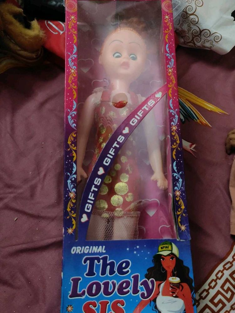 Lovely Sister Doll in Pink Dress - New Toy