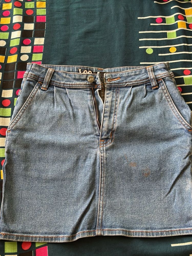 Lee Denim Mini Skirt