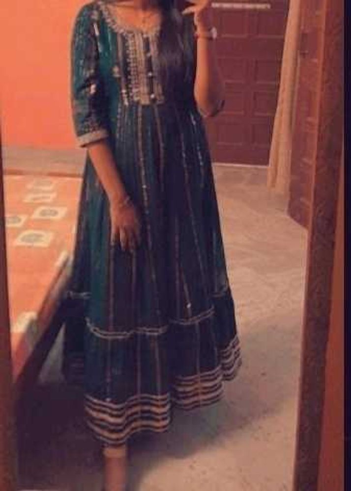 Royal Blue Anarkali Suit
