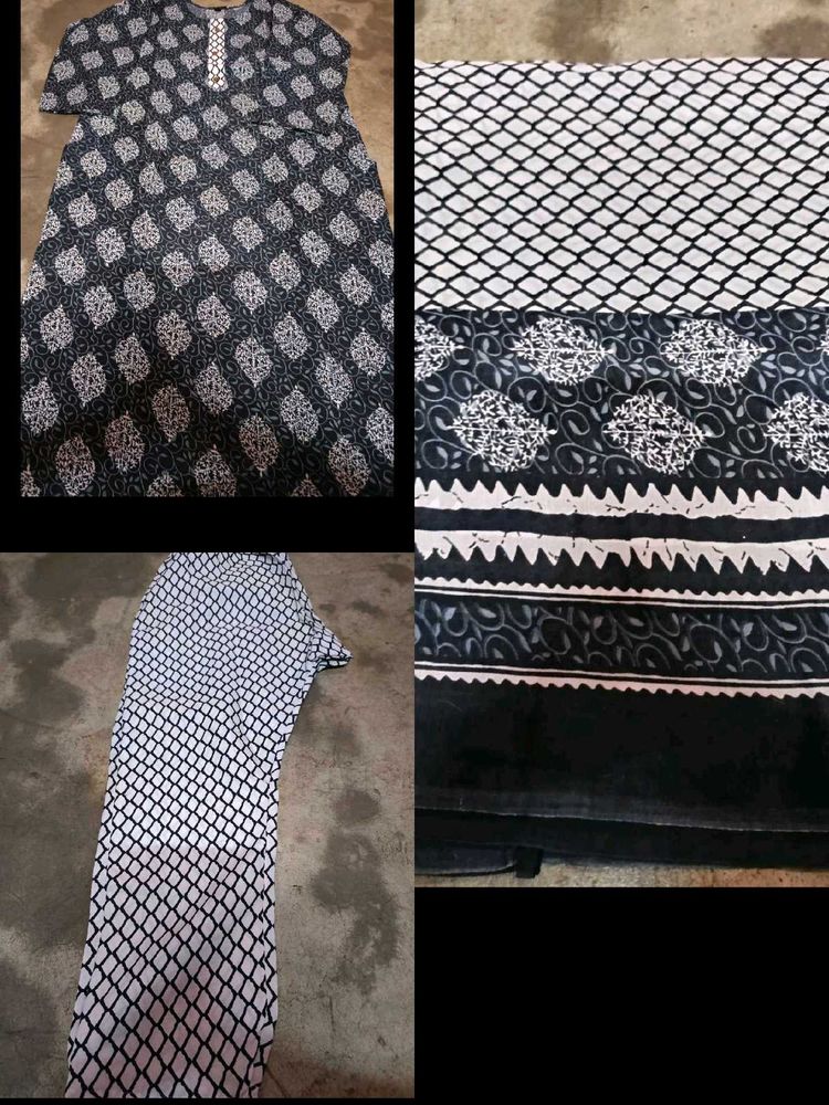 New With Tags Cotton Beautiful Kurti Bottom Dupatt