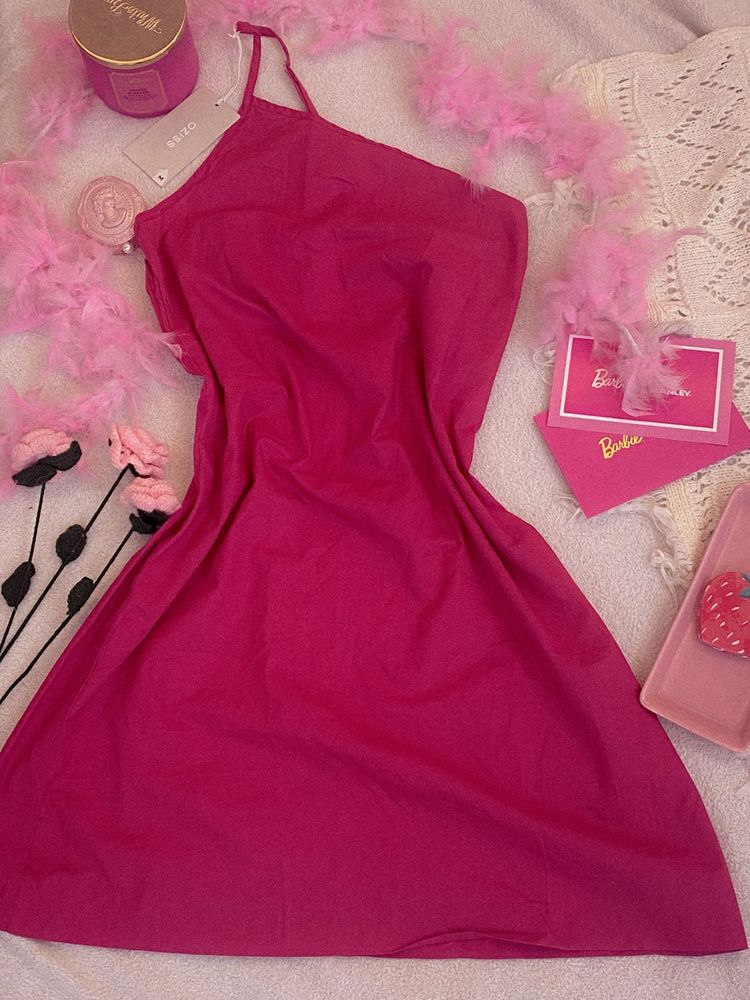 🎀Hot Pink Spaghetti Strap Dress🎀