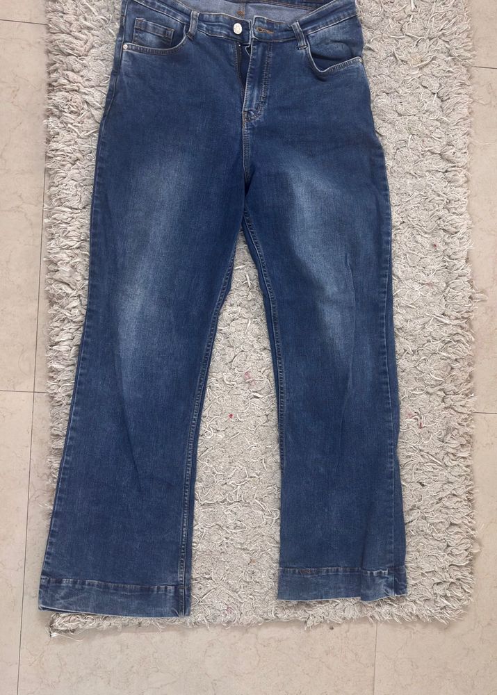 AND Wide Leg Denim Jeans