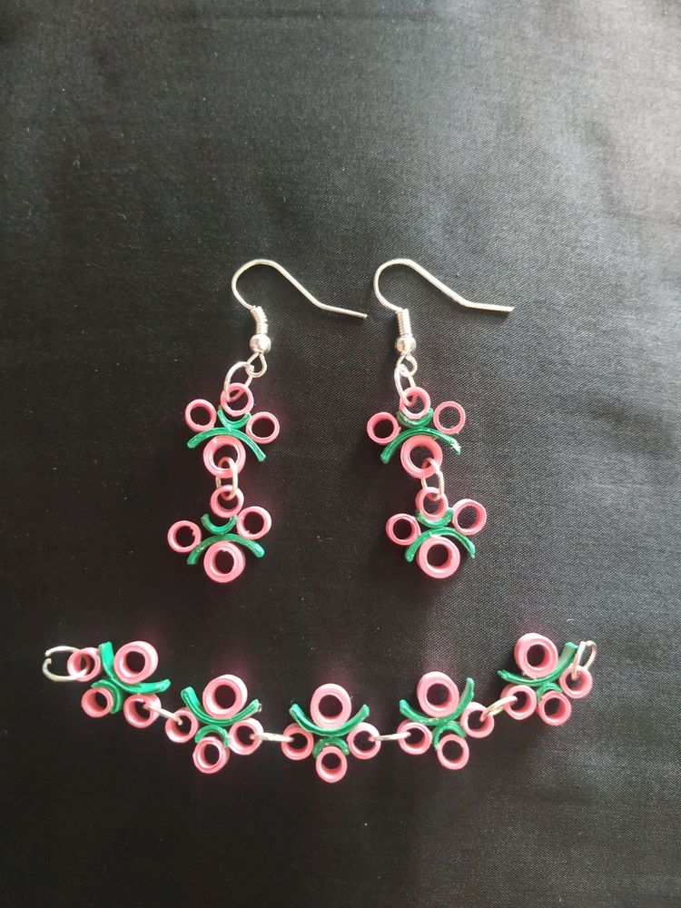 Handmade Quilling jewellery set