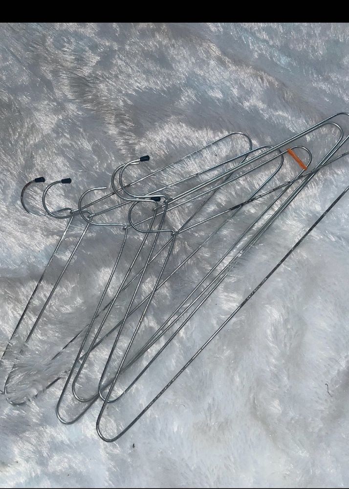 set of 8 steel hangers