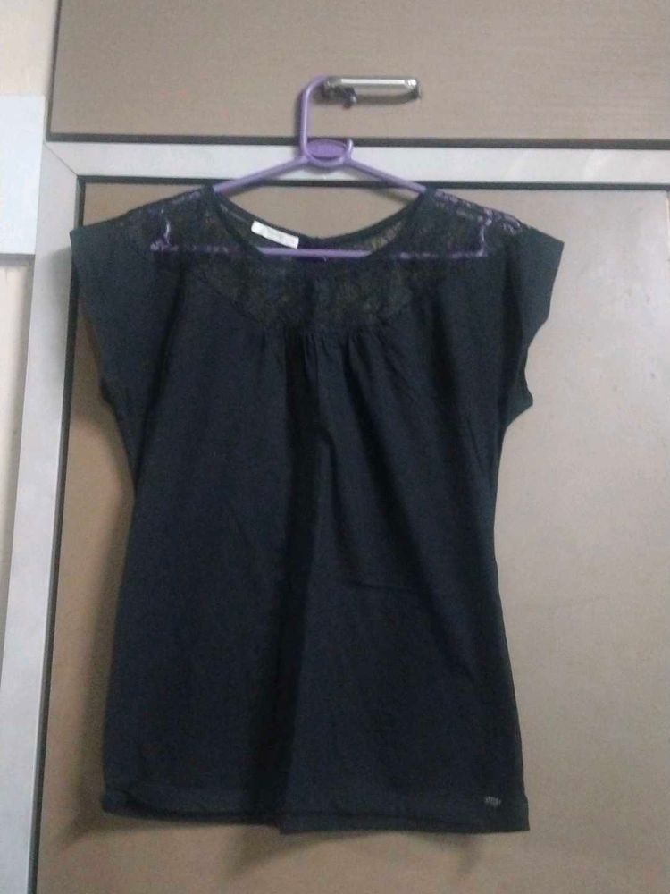 Elegant Black Lace Top