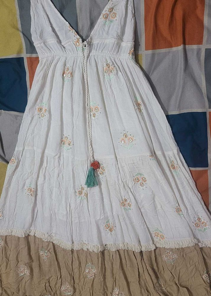 Boho Embroidered Maxi Dress