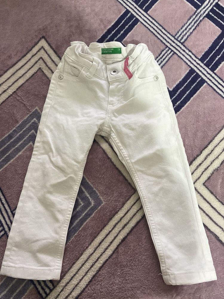 Benetton White Jeans