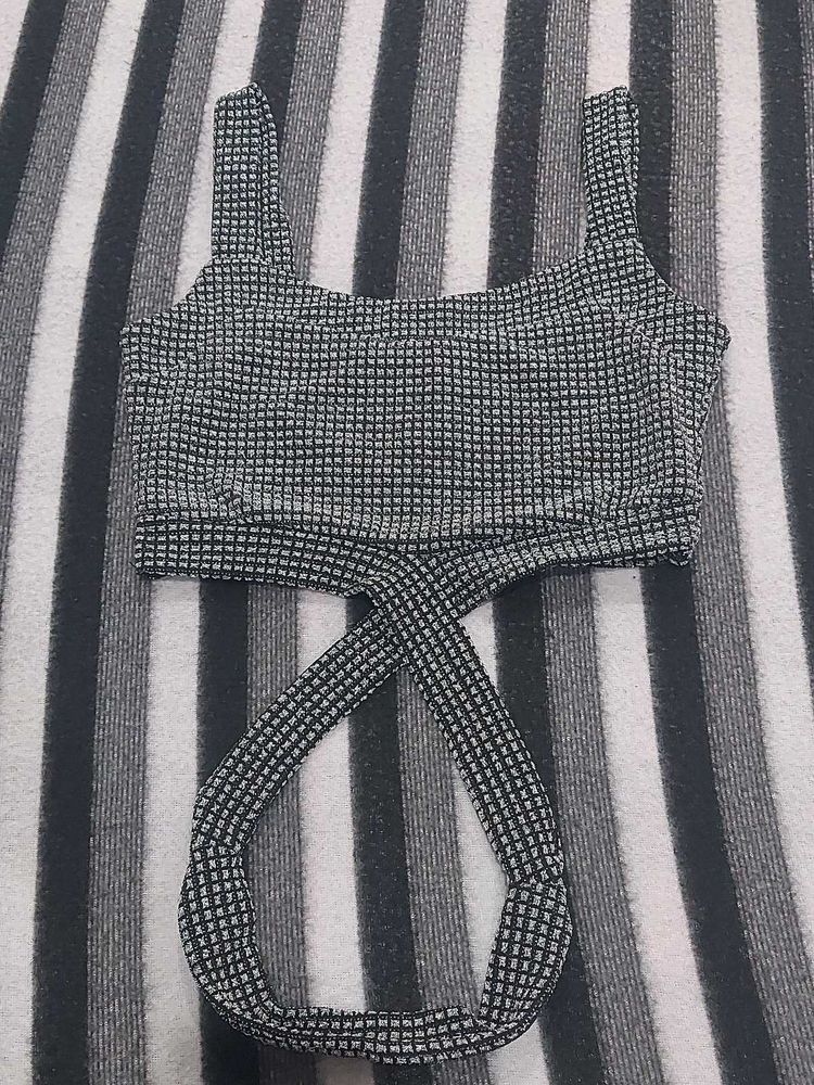 Checkered Crop Top