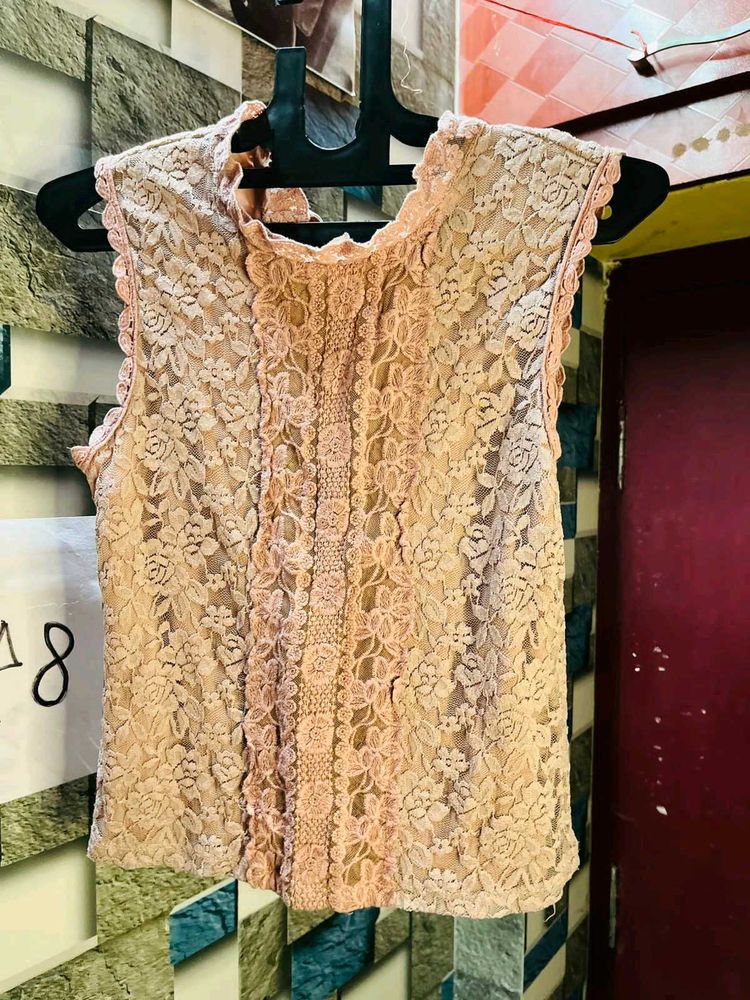 Women Mauve Coloured Fitted Top