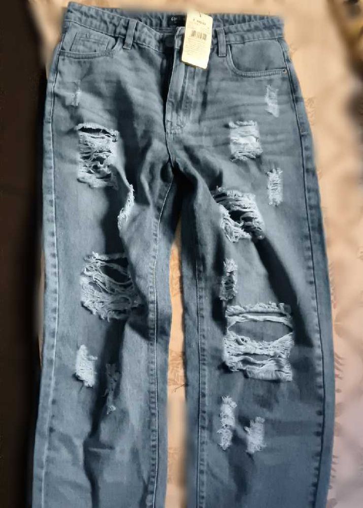 Distressed Denim Jeans