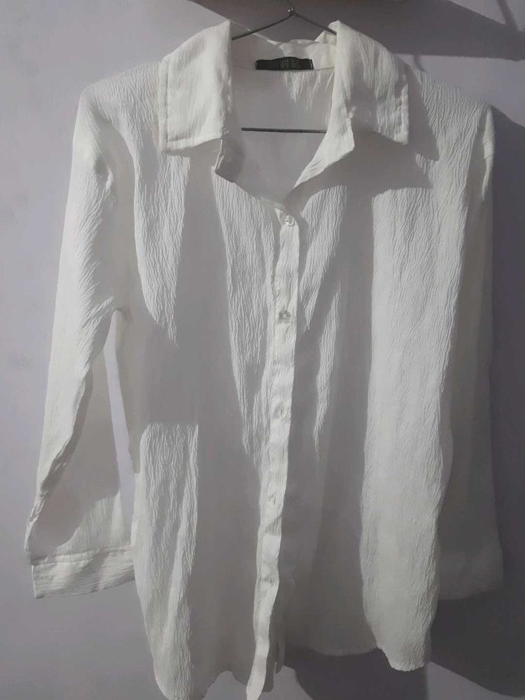 White Casual Shirt /button Up