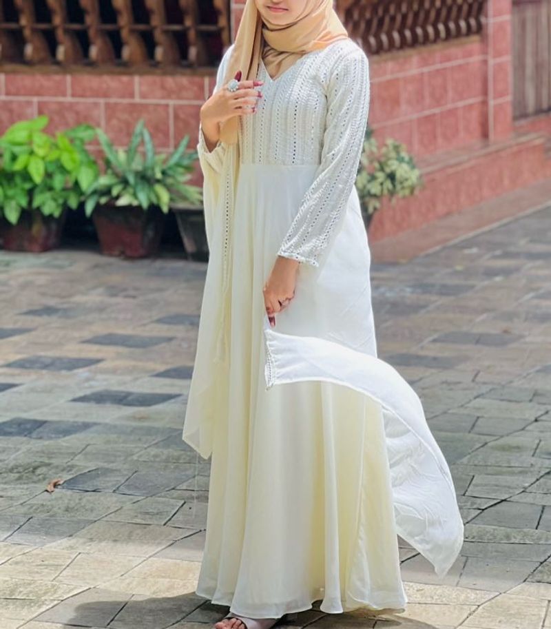 White Ethnic Gown