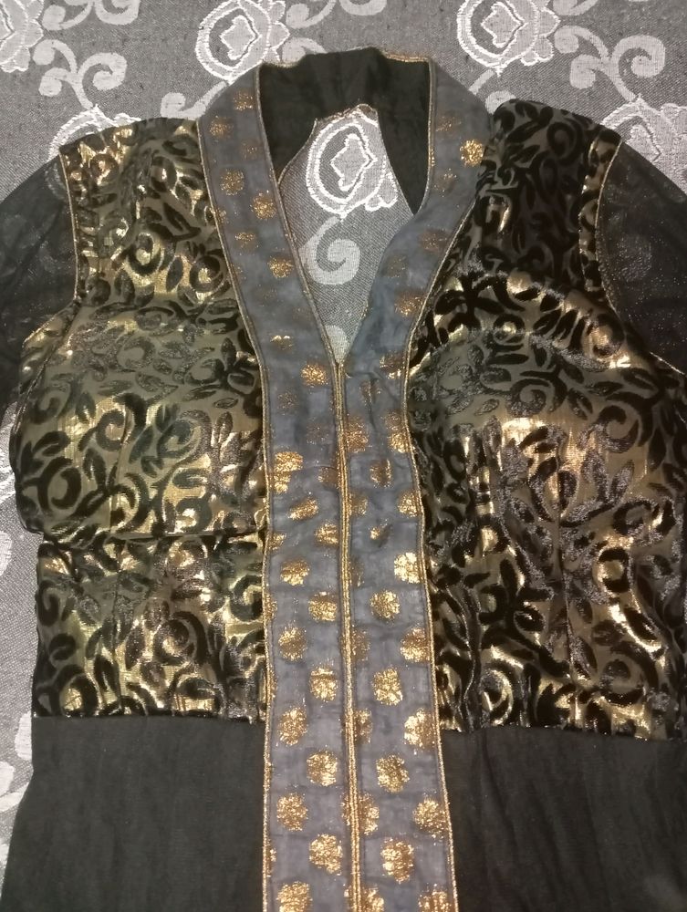 Wedding Outfit Black And Golden 🎉