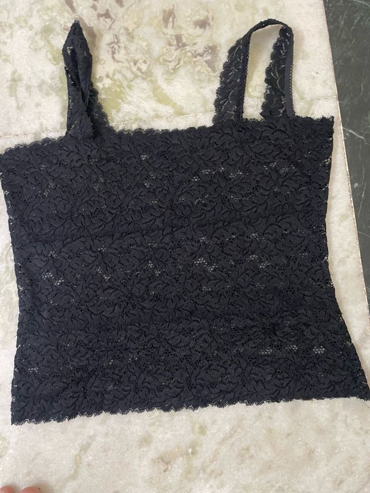 Black Lace Tank Top Set Of 2