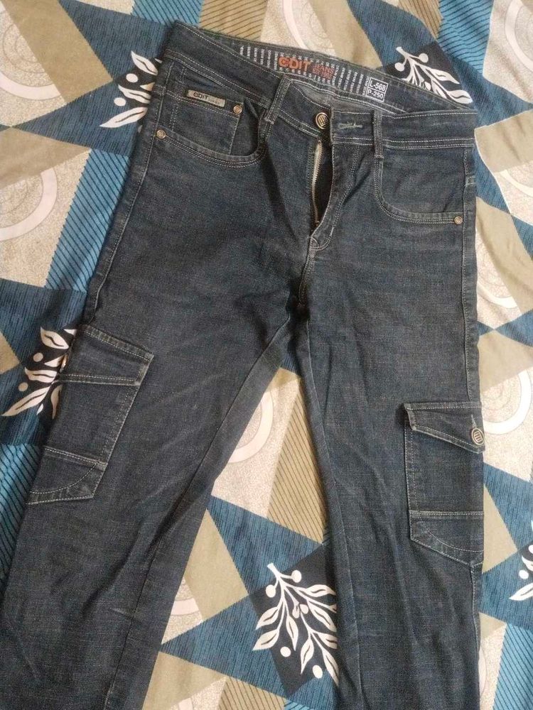 Cargo Denim Jeans
