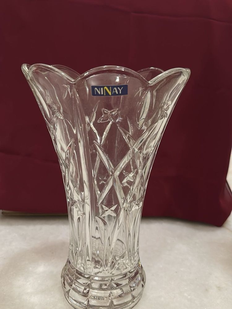 Crystal Clear Vase - Elegant Home Decor